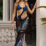 Sirena Silk Chiffon Blue
