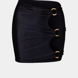 Luna skirt laminated black
